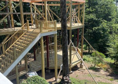 A K Construction | Lake Toxaway, NC |a gazebo under construction